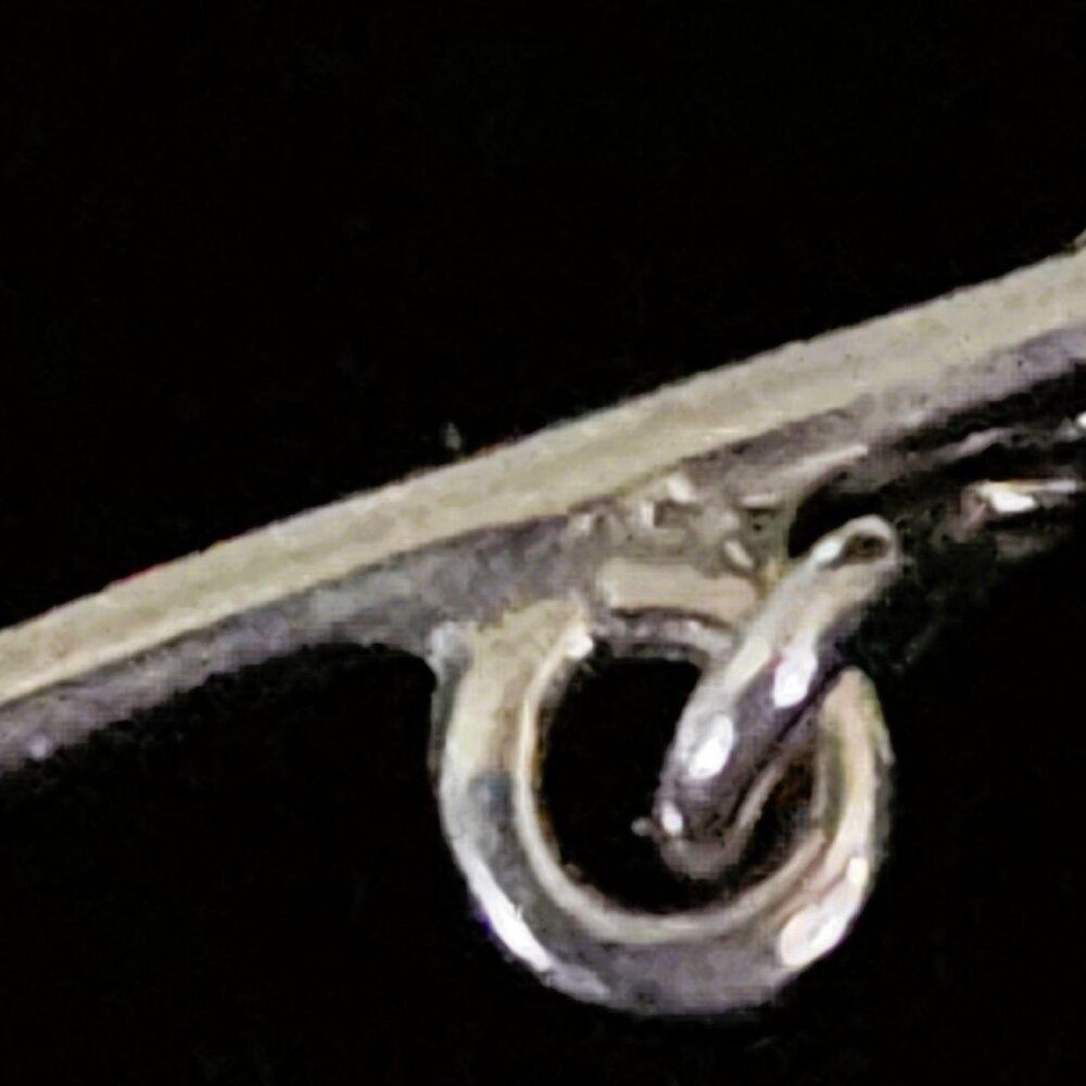 Vintage Silpada Sterling Silver Delight Filigree Ball Drop Lariat Necklace - Picture 6 of 7